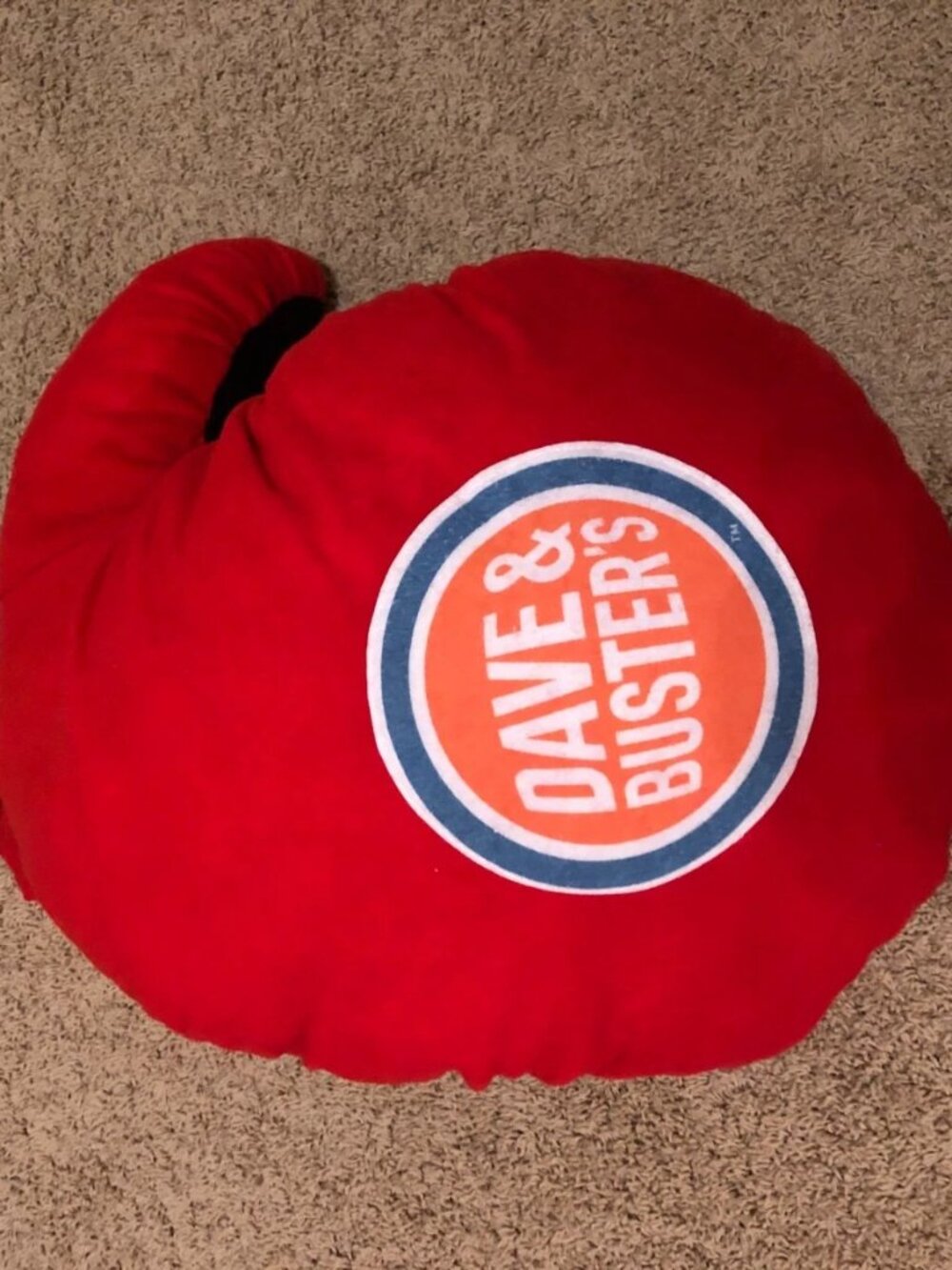 Dave & Busters Red Oversized Boxing Glove Plush Pillow Wearable 24"